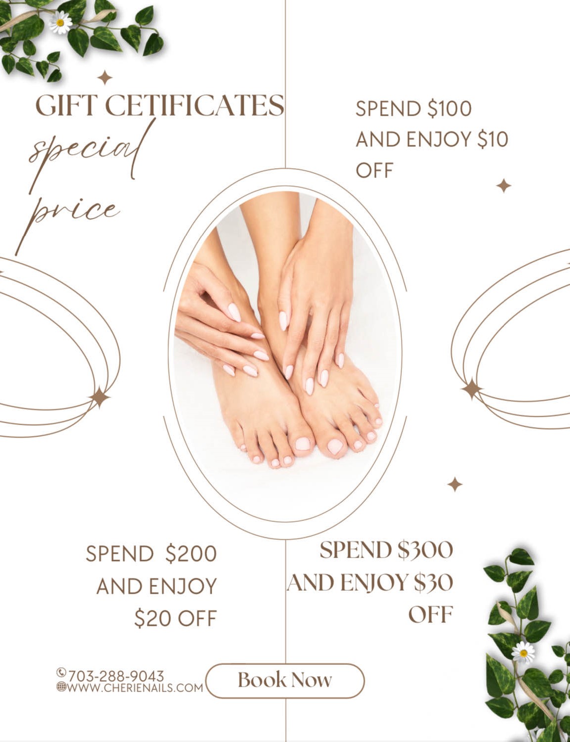 nail salon deal poster